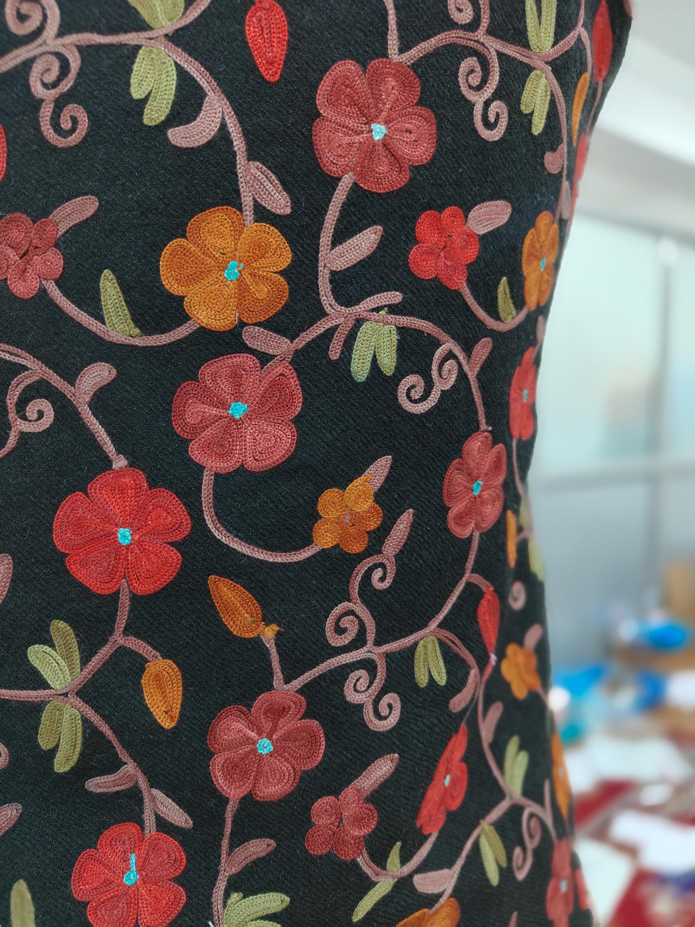 Kashmiri Nehru Jacket, Sleeveless Nehru Jackets, Men Waistcoat, Modi Jackets, Floral Aari Embroidered Luxurious Jackets For Men