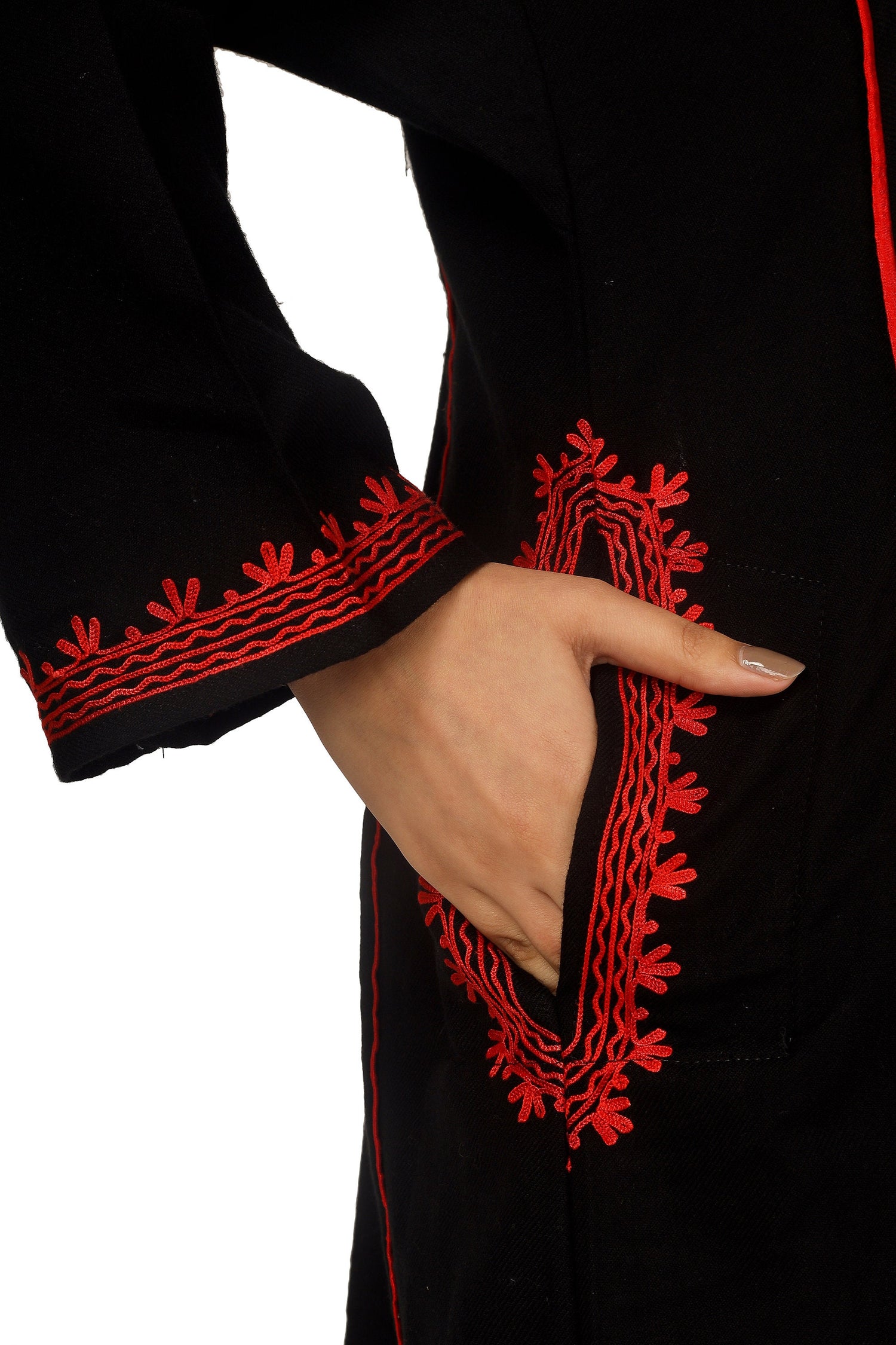 Kashmiri Pheran, Aari Embroidered Pheran, Women Tunics, Indian Kurtis, Ethnic Wear, Indo Western Wear, Traditional Pheran