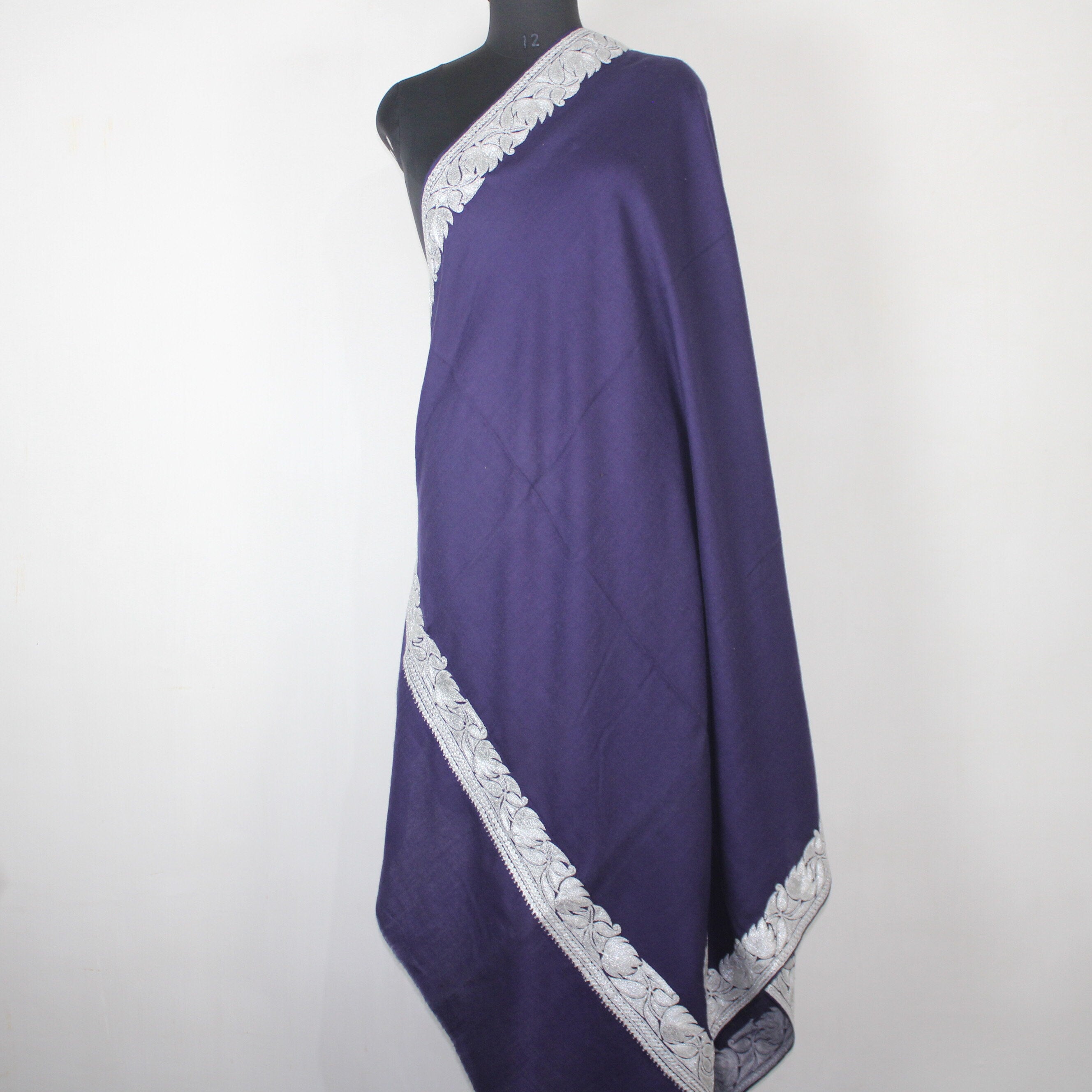 Kashmiri Embroidered Shawl ,Woolen Embroidered Shawl, Kashmiri Tilla Embroidery Shawl, Kashmiri Shawl For Women, Tilla Shawl