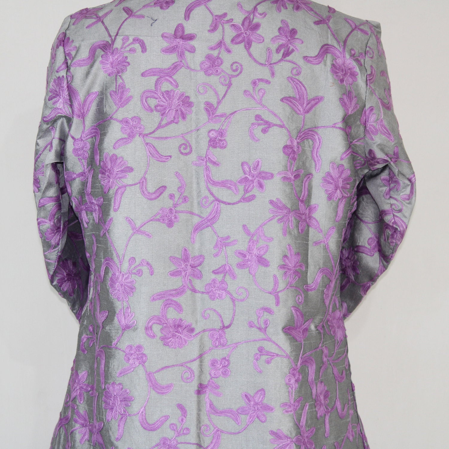 Kashmiri Jacket, embroidered silk jacket, short length coat, Bohemian Jacket, embroidered jacket, short embroidered coat, silk summer jacket