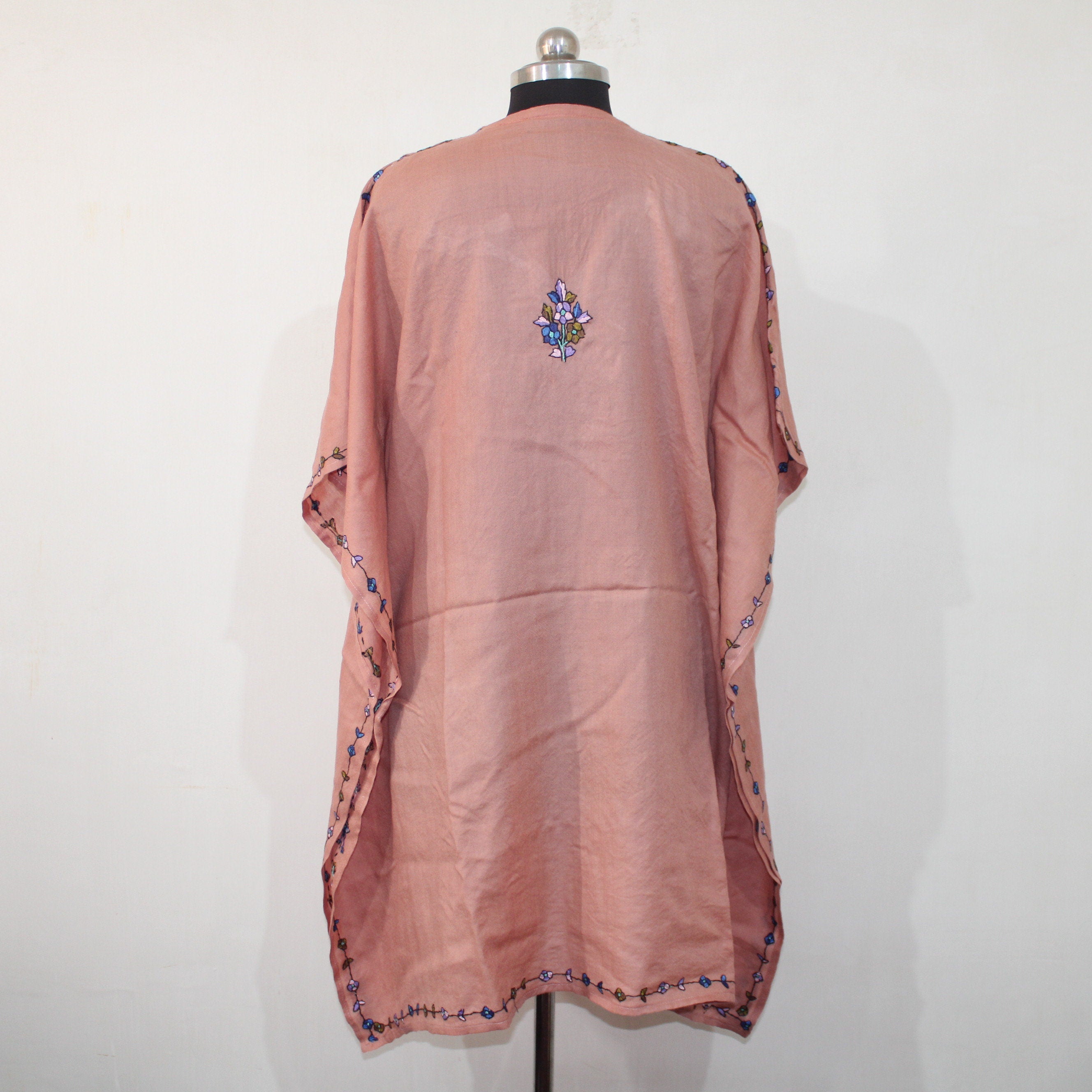 Cashmere paper mache Embroidered Kaftan, Kashmiri Kaftan, Women Caftan, Designer Kaftan, Handmade kaftan,