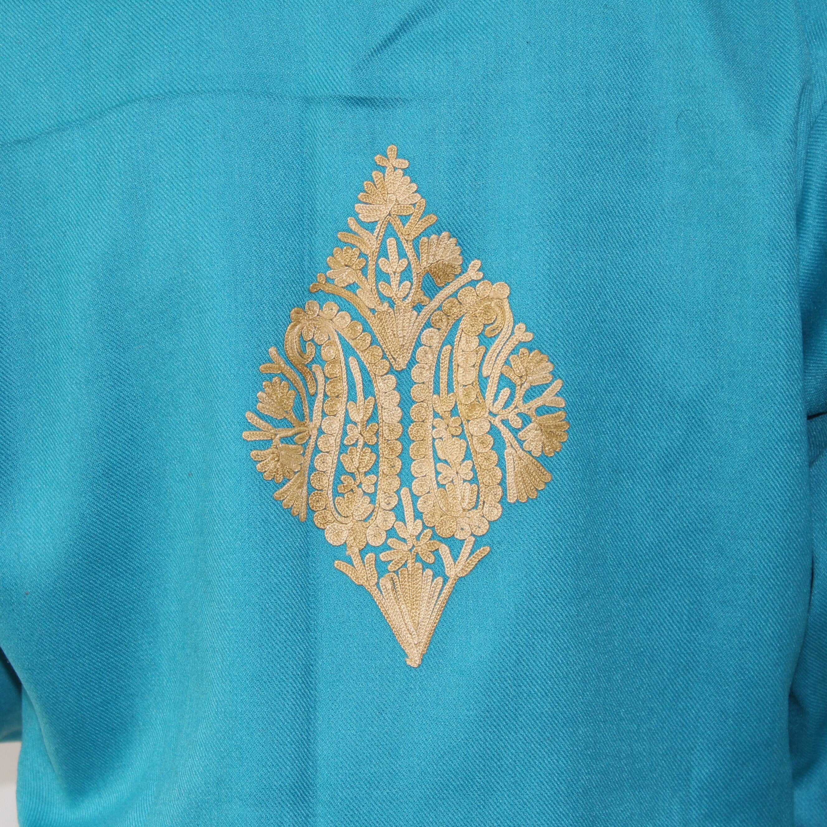 Kashmiri Coat, Kashmiri Embroidered Jacket, Wool Winter Jacket, Short Jacket, Woolen Jacket With aari Embroidery, - BATIN