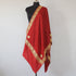 Embroidered Scarf, Kashmiri Tilla Embroidered Stole, Zari Embroidered Scarf, Fine Merino Wool Stoles, Red Scarf BATIN