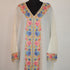 Handmade Kashmiri Aari Embroidered Merino Wool Kaftan Dress - BATIN