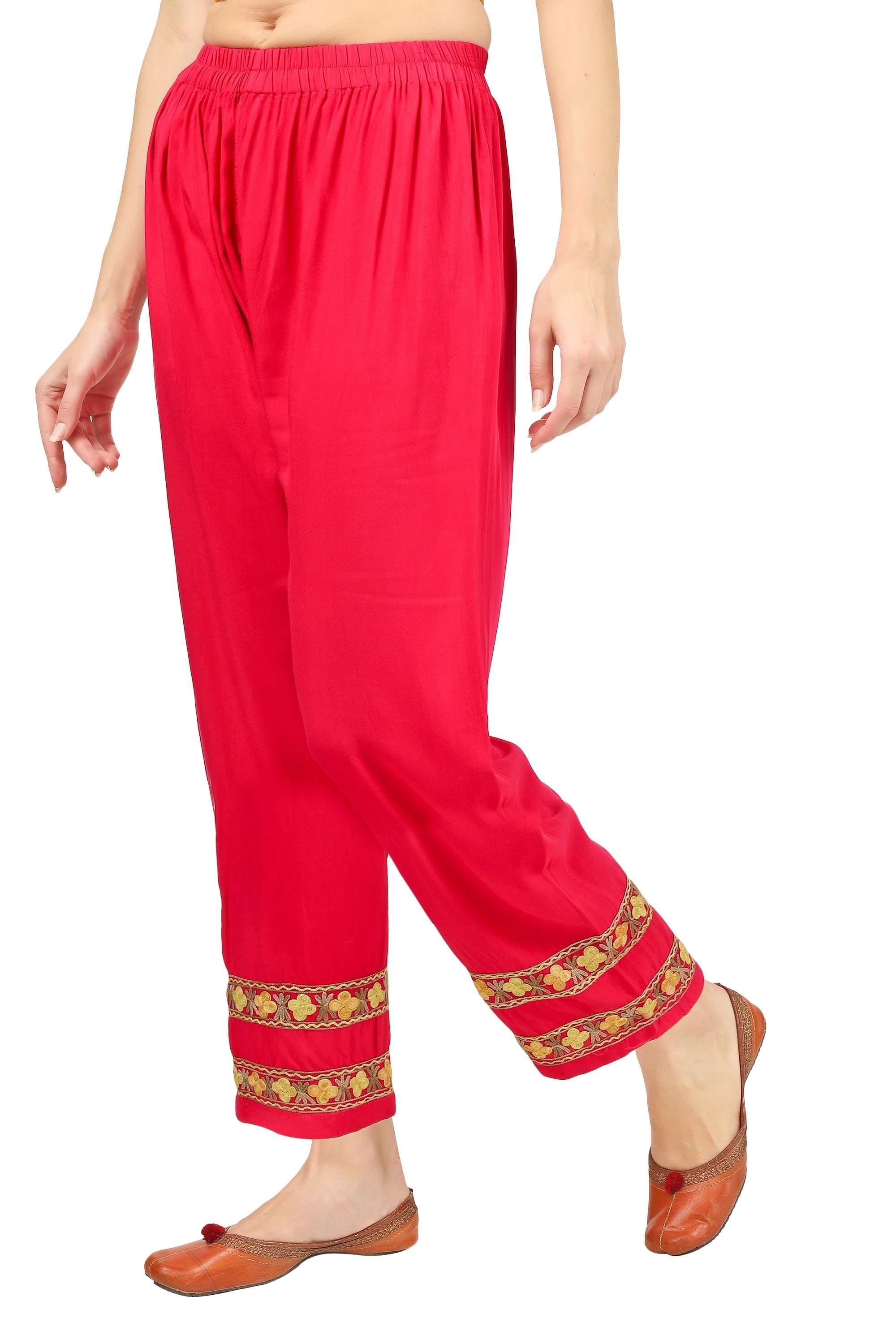Kashmiri Aari Embroidered Cotton Pant BATIN