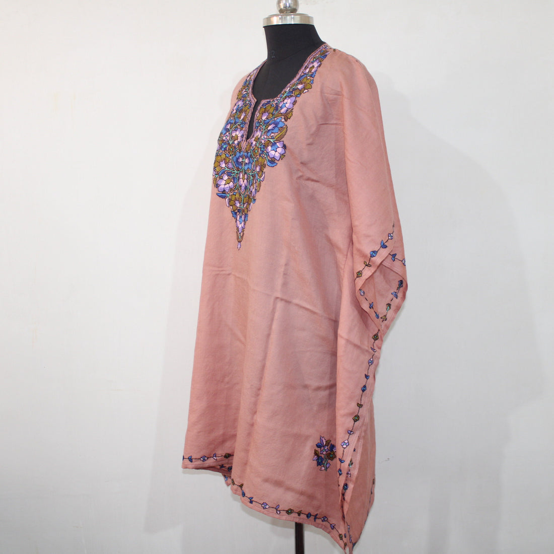 Cashmere paper mache Embroidered Kaftan, Kashmiri Kaftan, Women Caftan, Designer Kaftan, Handmade kaftan,