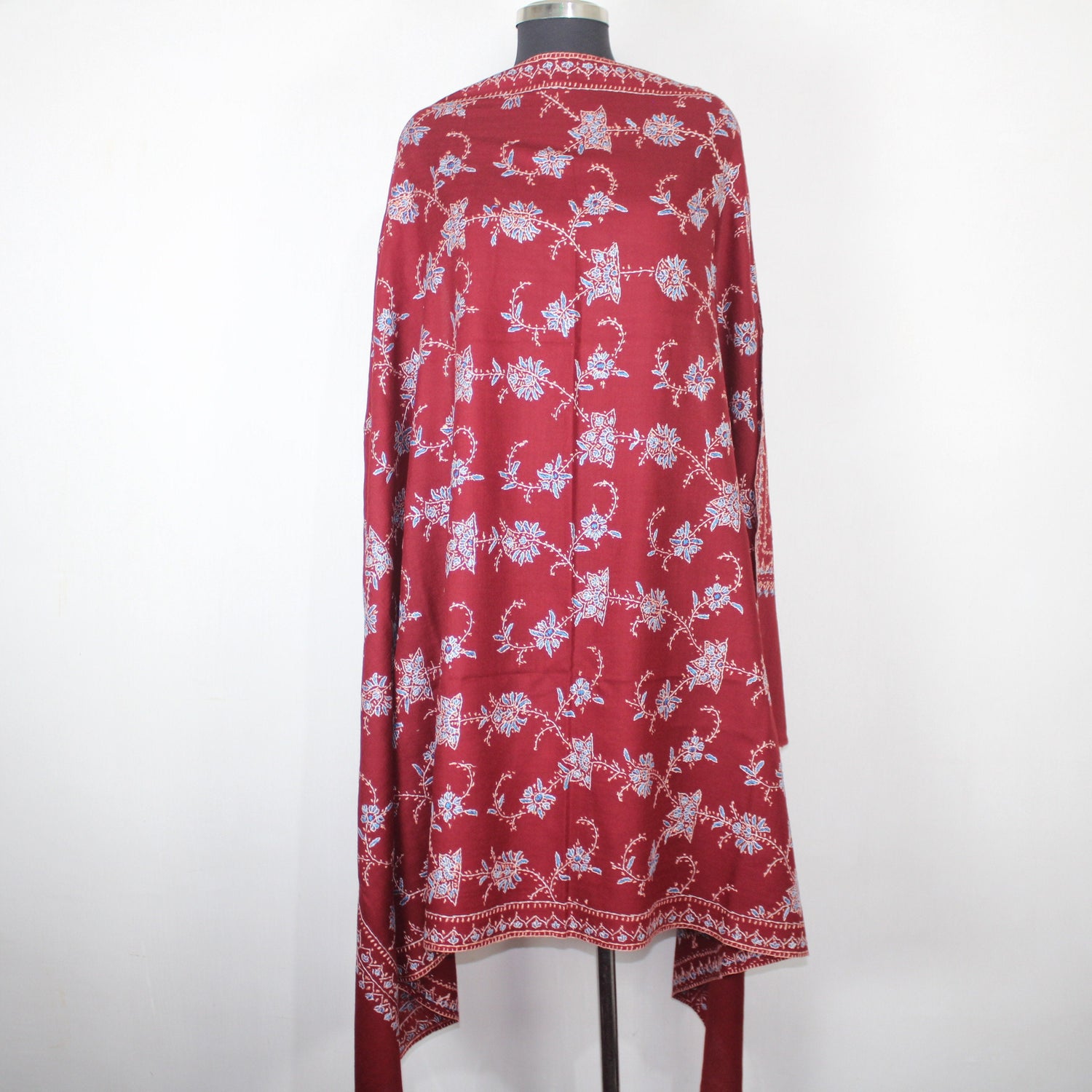 Sozni Еmbroidery Shawl, Woolen Kashmiri Embroidery Wrap, Sozni Shawl, Traditional Kashmiri Shawl, Paisley Shawl , 100cm * 200cm,
