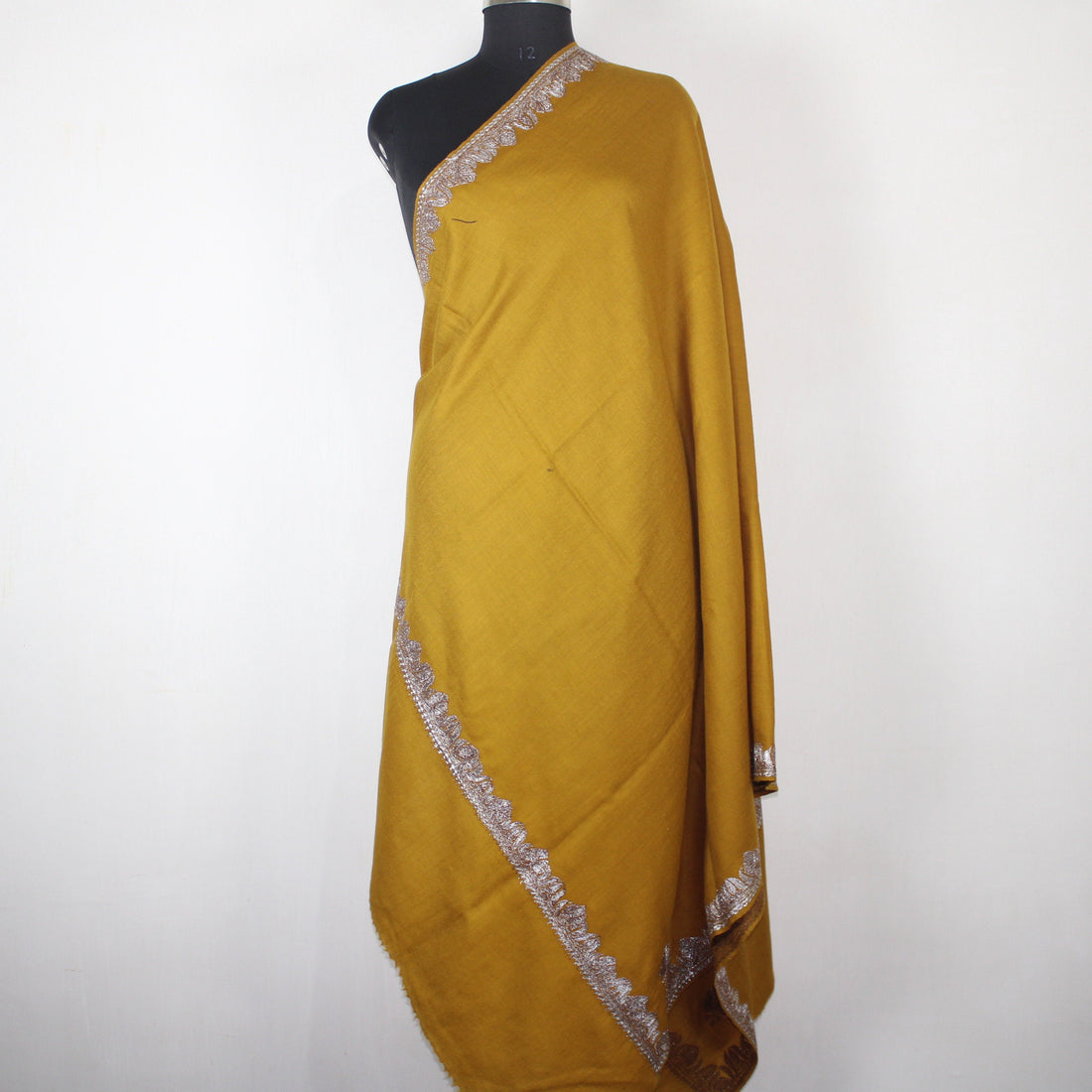 Kashmiri Embroidered Shawl ,Woolen Embroidered Shawl, Kashmiri Tilla Embroidery Shawl, Kashmiri Shawl For Women, Tilla Shawl - BATIN