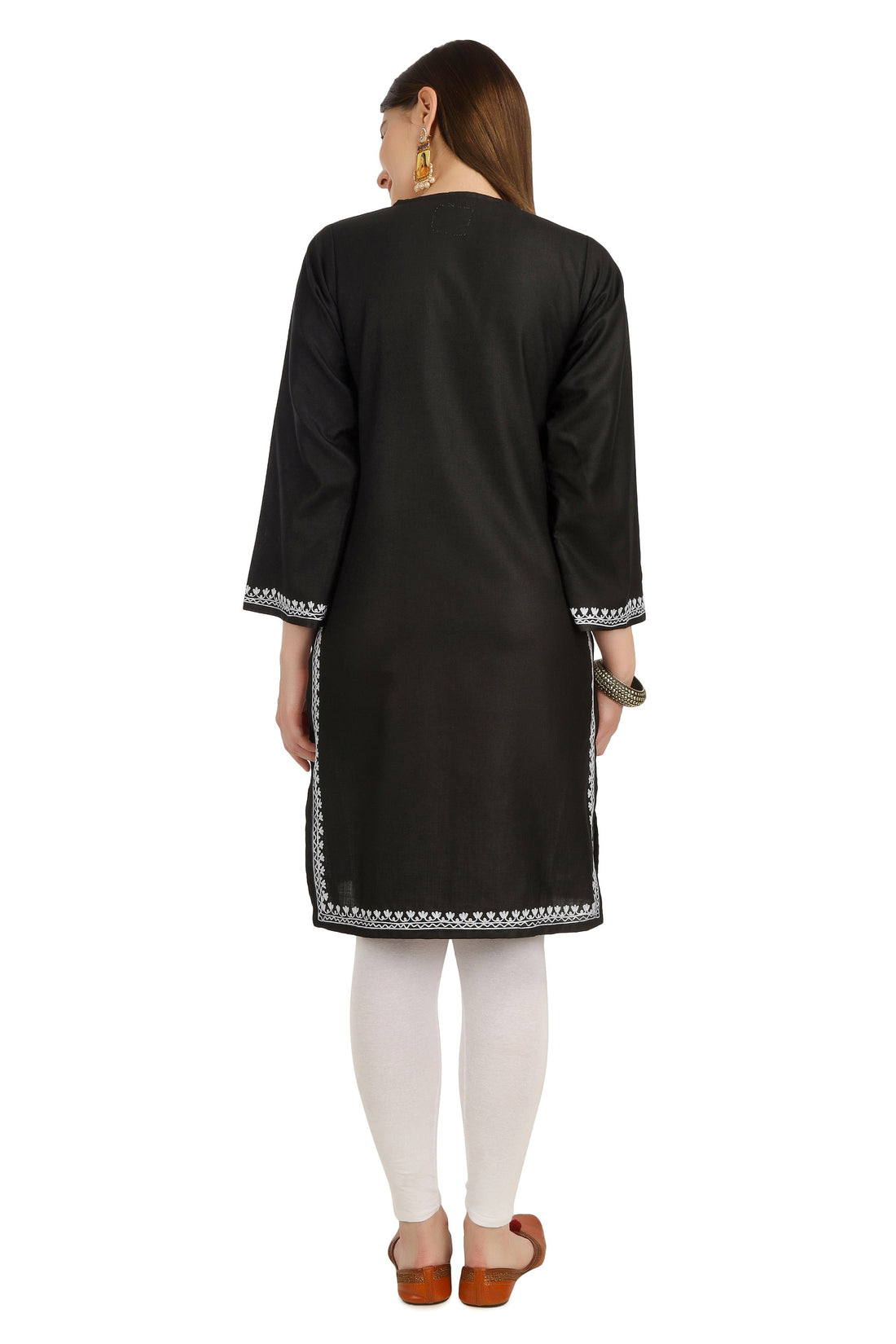 Aari Embroidered Cotton Kashmiri Kurti for Women,