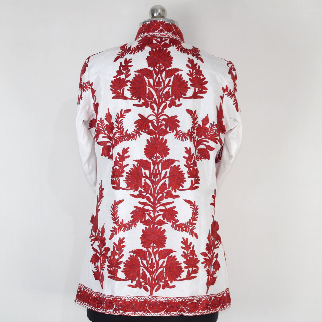 Kashmiri Jacket, embroidered silk jacket, short length coat, Bohemian Jacket, embroidered jacket, short embroidered coat, silk summer jacket