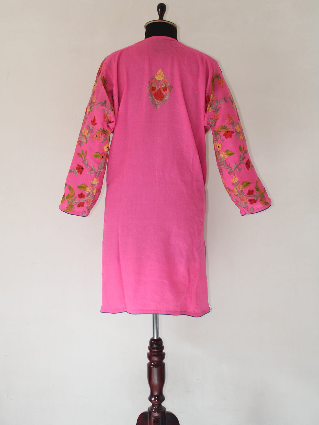 Kashmiri Pheran, Aari Embroidered Pheran, Women Tunics, Indian Kurtis, Ethnic Wear, Indo Western Wear, Traditional Pheran, Woollen Kurti BATIN