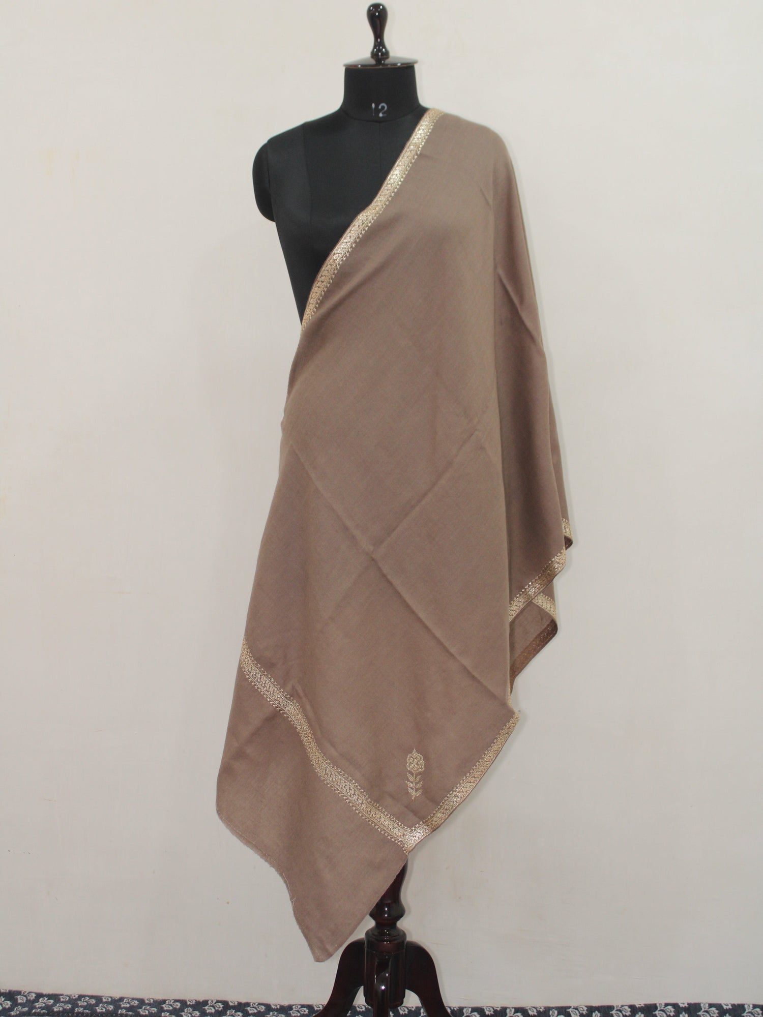 Kashmiri Hand Embroidered Tilla Scarf - BATIN