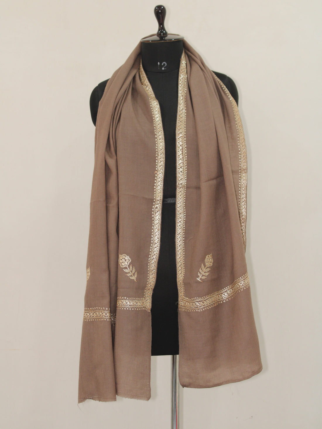 Kashmiri Hand Embroidered Tilla Scarf BATIN