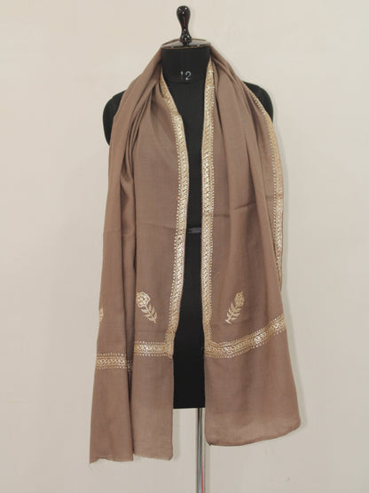 Kashmiri Hand Embroidered Tilla Scarf - BATIN