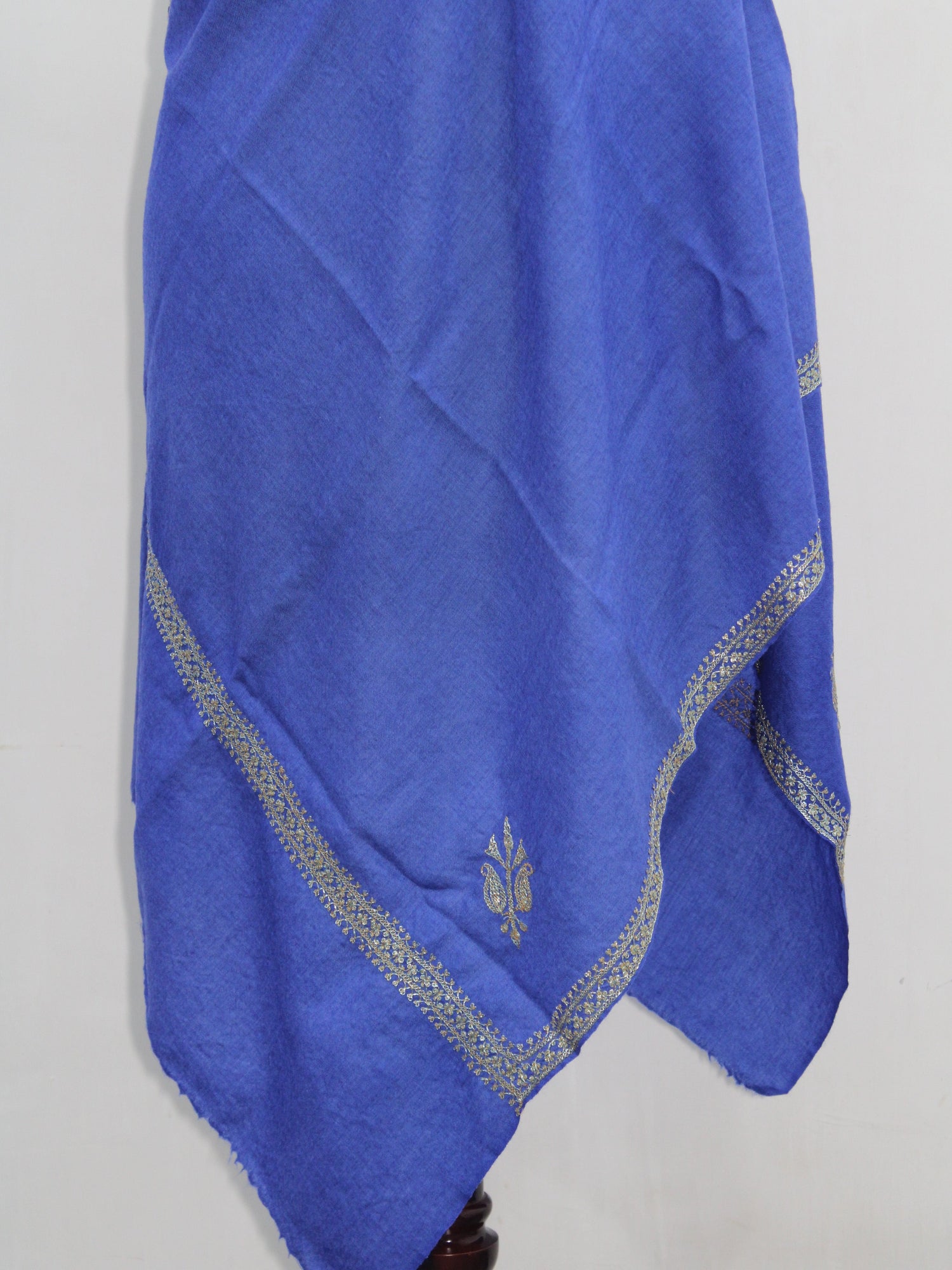 Tilla Hand Embroidered Indian Purewool Stole, Kashmiri Handmade Scarf - BATIN