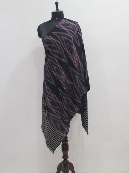 Pure Pashmina Handwoven Ikat Stole / Scarf