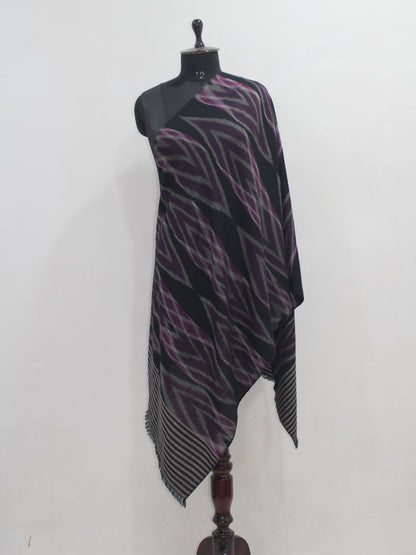 Pure Pashmina Handwoven Ikat Stole / Scarf