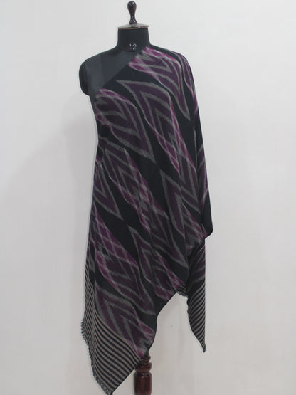 Pure Pashmina Handwoven Ikat Stole / Scarf
