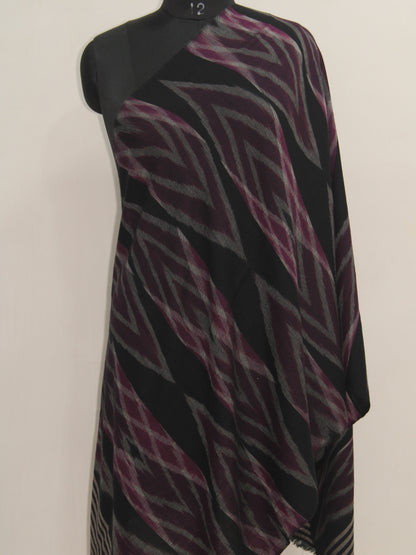 Pure Pashmina Handwoven Ikat Stole / Scarf