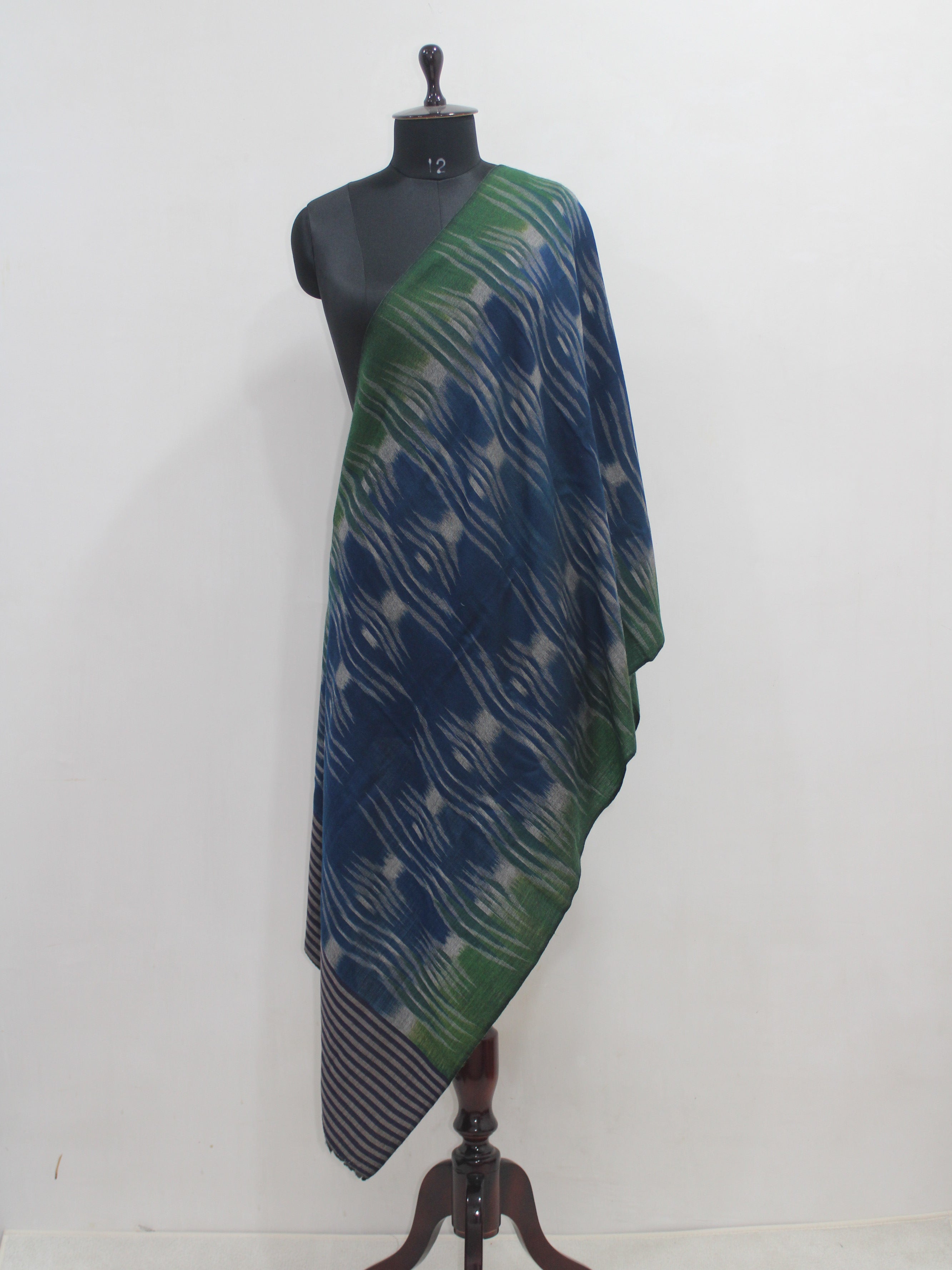 Handwoven Ikat Pure Pashmina Stole / Scarf