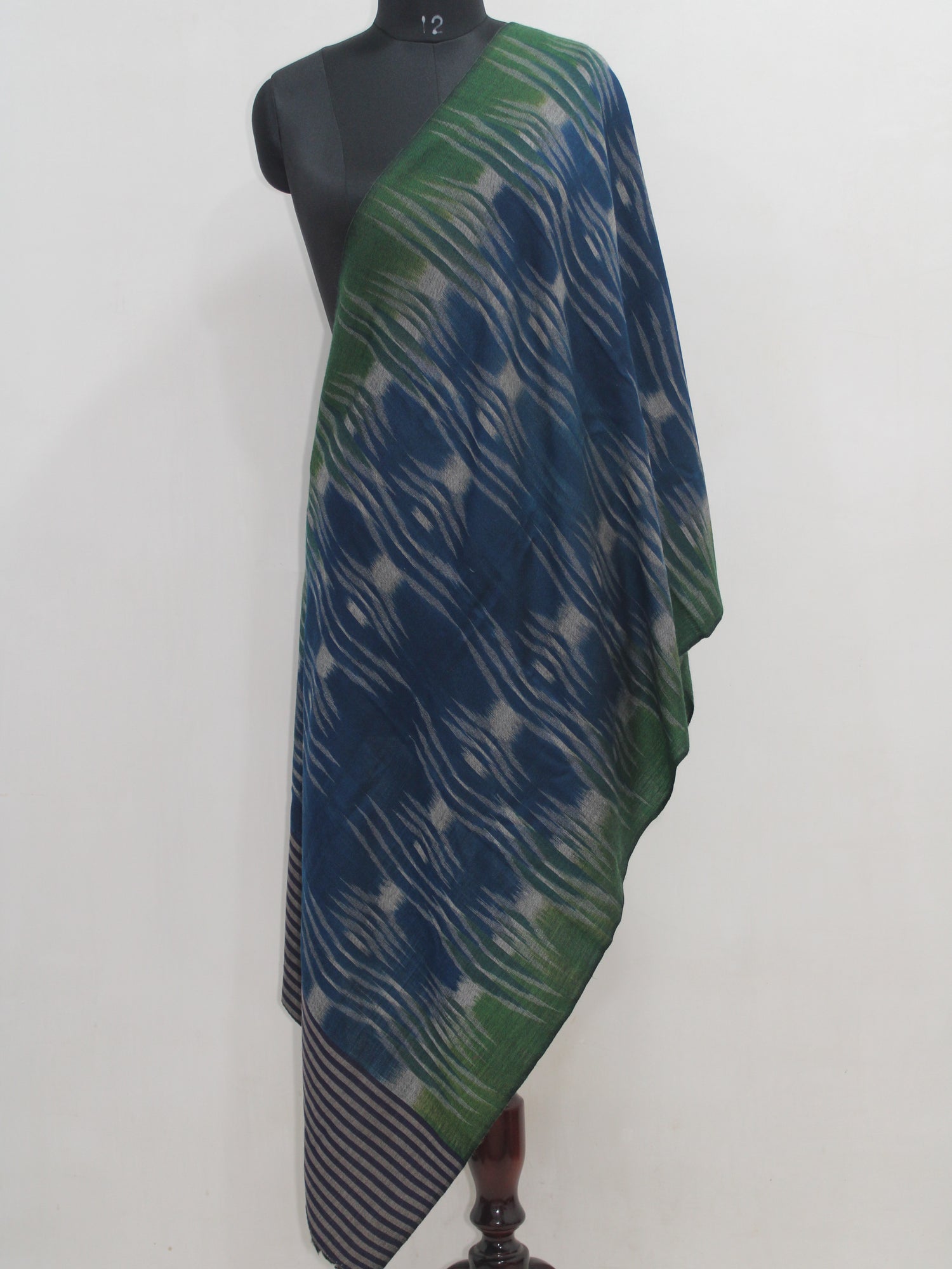 Handwoven Ikat Pure Pashmina Stole / Scarf