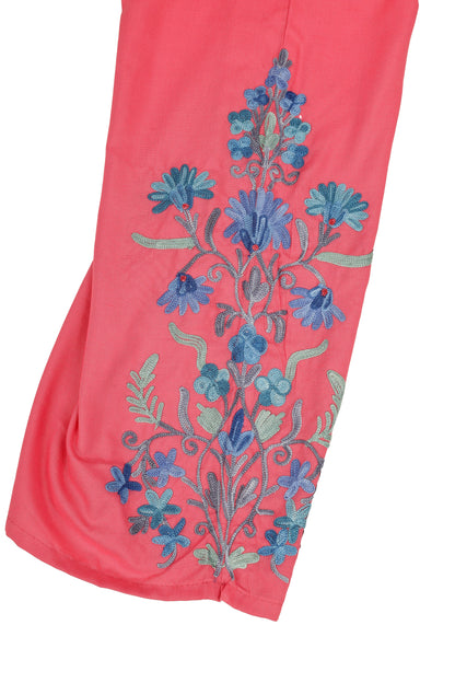 Kashmiri Aari Embroidered Cotton Kurti Pant Set BATIN