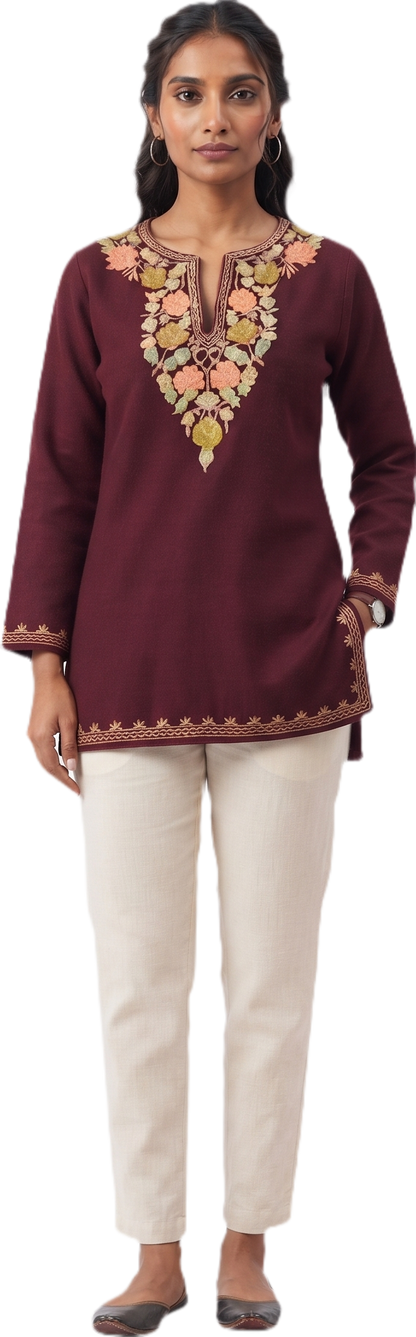 Kashmiri Aari Embroidery Straight Women&