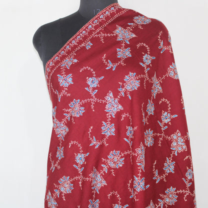 Sozni Еmbroidery Shawl, Woolen Kashmiri Embroidery Wrap, Sozni Shawl, Traditional Kashmiri Shawl, Paisley Shawl , 100cm * 200cm,
