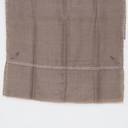 Hand Woven Pashmina Scarf: Sozni Hand Embroidery, Kashmir Stole - BATIN
