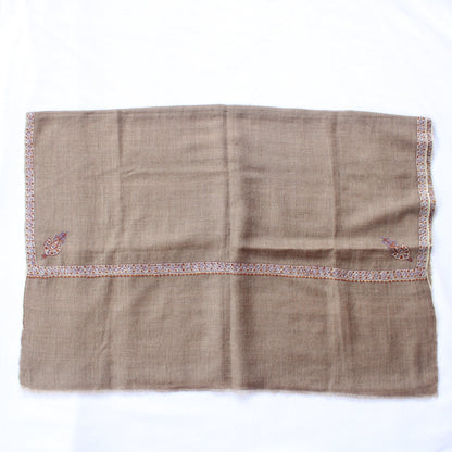 Hand Woven Pashmina Scarf: Sozni Hand Embroidery, Kashmir Stole - BATIN