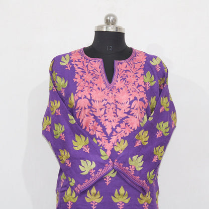 Kashmiri Pheran, Aari Embroidered Pheran, Women Tunics,Indian Kurtis,Ethnic Wear, Vintage Kurta,Indo Western Wear,Traditional Pheran, BATIN® BATIN
