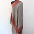 Hand Embroidered Merino Wool Shawl: Kashmiri Sozni Paisley Wrap BATIN