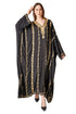Kashmiri Zari Embroidered Crepe Silk Kaftan: Moroccan Style BATIN