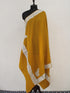 Fine Merino Wool Tilla Embroidered Mustard Shawl BATIN