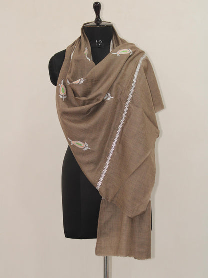 Kashmiri Hand Embroidered Tilla Stole BATIN