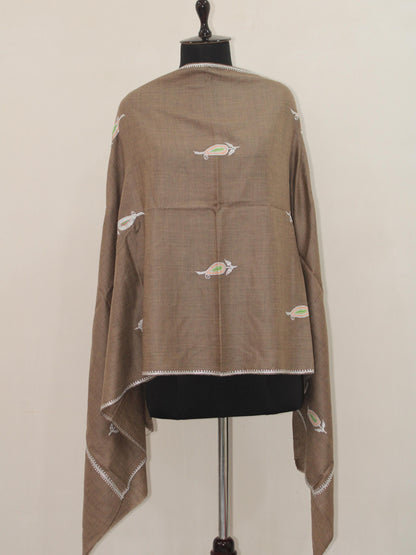 Kashmiri Hand Embroidered Tilla Stole BATIN
