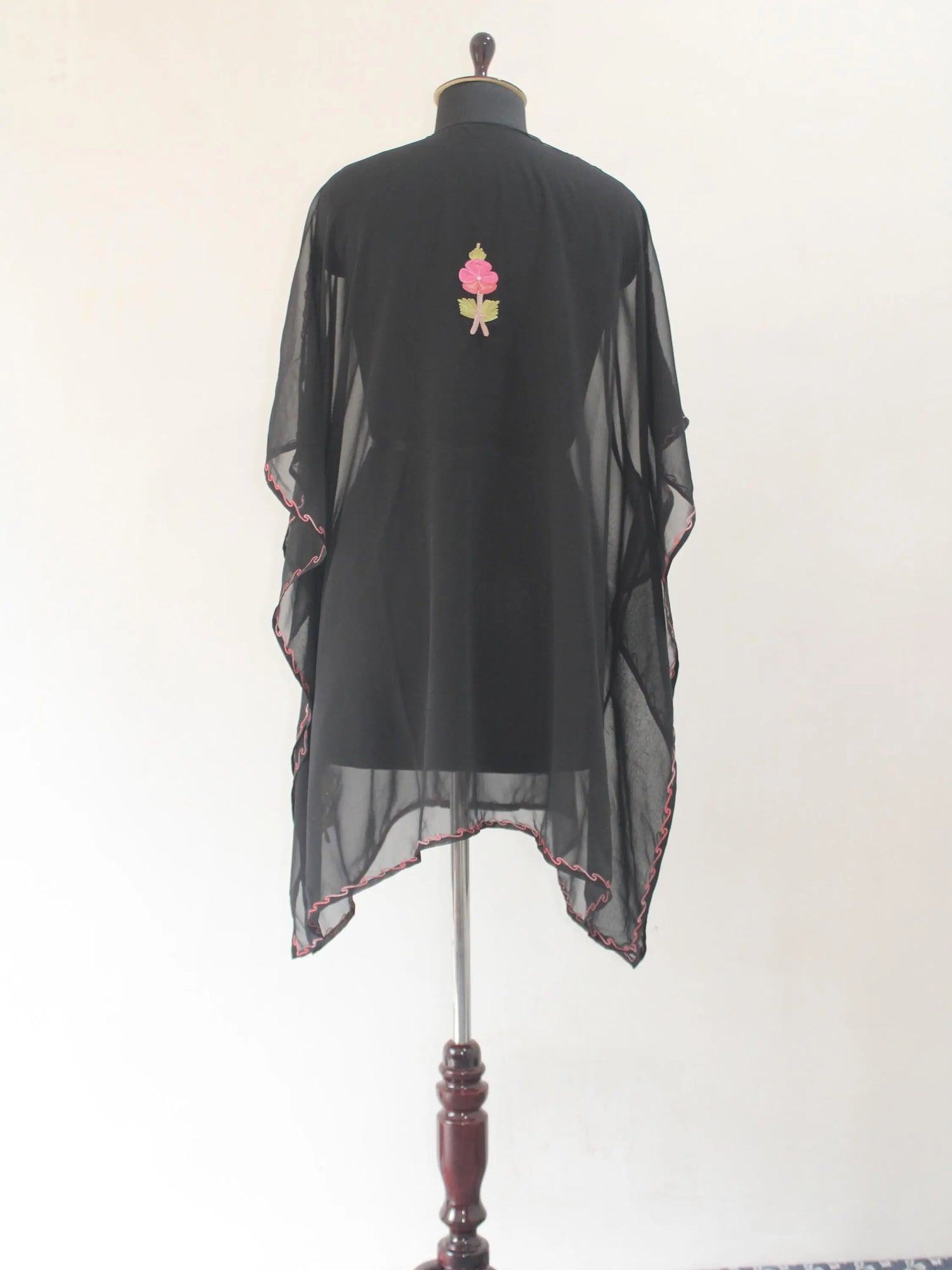 Kashmiri Aari Embroidered Short Georgette Kaftan BATIN